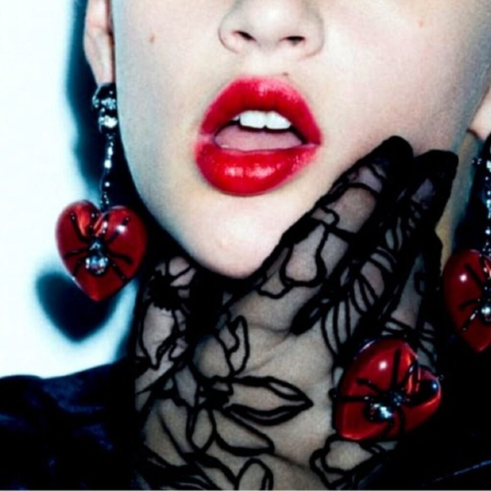 Zara SPIDER HEART EARRINGS Dangle New 💖✨✨ - Picture 2 of 2